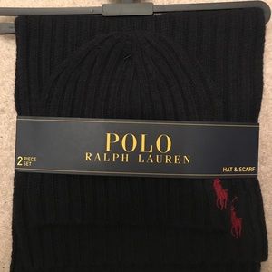 Men’s Polo by Ralph Lauren Hat and Scarf Set